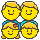 Family Man Man Girl Boy Emoji from Kawaii Emoji Set