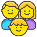 Family Emoji from Kawaii Emoji Set