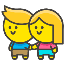Woman And Man Holding Hands Emoji from Kawaii Emoji Set