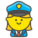 Woman Police Element from Kawaii Emoji Set