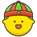 Man With Chinese Cap Emoji from Kawaii Emoji Set