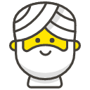 Man Wearing Turban Emoji from Kawaii Emoji Set