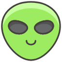 Alien A Emoji from Kawaii Emoji Set
