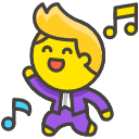 Man Dancing Element from Kawaii Emoji Set