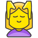 Woman Getting Massage Emoji from Kawaii Emoji Set