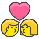 Kiss Emoji from Kawaii Emoji Set