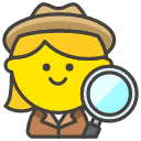 Woman Detective Emoji from Kawaii Emoji Set