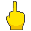 Middle Finger Emoji from Kawaii Emoji Set