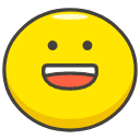Grinning Face Emoji from Kawaii Emoji Set