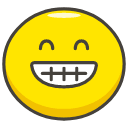 Beaming Face With Smiling Eyes Emoji from Kawaii Emoji Set
