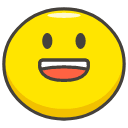 Grinning Face With Big Eyes Emoji from Kawaii Emoji Set