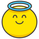 Smiling Face With Halo Emoji from Kawaii Emoji Set