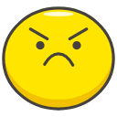 Angry Face Emoji from Kawaii Emoji Set