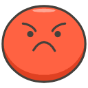 Pouting Face Element from Kawaii Emoji Set