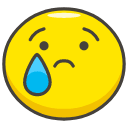 Crying Face Emoji from Kawaii Emoji Set