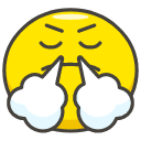 Face With Steam From Nose Emoji from Kawaii Emoji Set