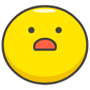 Frowning Face With Open Mouth Emoji from Kawaii Emoji Set