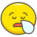 Sleepy Face Emoji from Kawaii Emoji Set