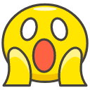 Face Screaming In Fear Emoji from Kawaii Emoji Set