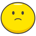 Slightly Frowning Face Element from Kawaii Emoji Set