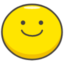 Slightly Smiling Face Emoji from Kawaii Emoji Set