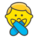 Man Gesturing No Emoji from Kawaii Emoji Set