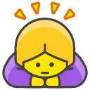 Woman Bowing Emoji from Kawaii Emoji Set