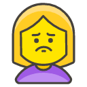 Woman Pouting Emoji from Kawaii Emoji Set
