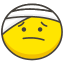 Face With Head Bandage Emoji from Kawaii Emoji Set
