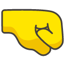 Right Facing Fist Element from Kawaii Emoji Set