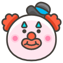 Clown Face Emoji from Kawaii Emoji Set