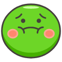 Nauseated Face Emoji from Kawaii Emoji Set