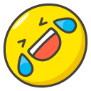 Rolling On The Floor Laughing Emoji from Kawaii Emoji Set