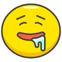 Drooling Face Emoji from Kawaii Emoji Set