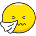 Sneezing Face Element from Kawaii Emoji Set