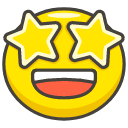 Star Struck Emoji from Kawaii Emoji Set