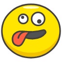 Zany Face Emoji from Kawaii Emoji Set