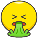 Face Vomiting Emoji from Kawaii Emoji Set
