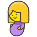 Pregnant Woman Emoji from Kawaii Emoji Set
