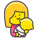 Breast Feeding Emoji from Kawaii Emoji Set