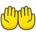 Palms Up Together Emoji from Kawaii Emoji Set