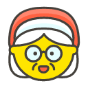 Mrs Claus Emoji from Kawaii Emoji Set