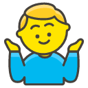 Man Shrugging Emoji from Kawaii Emoji Set