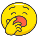 Yawning Face Element from Kawaii Emoji Set