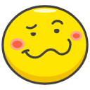 Woozy Face Emoji from Kawaii Emoji Set