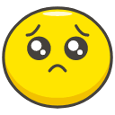 Pleading Face Element from Kawaii Emoji Set