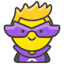 Man Supervillain Emoji from Kawaii Emoji Set