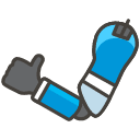 Mechanical Arm Emoji from Kawaii Emoji Set