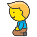 Person Kneeling Emoji from Kawaii Emoji Set