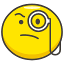 Face With Monocle Emoji from Kawaii Emoji Set